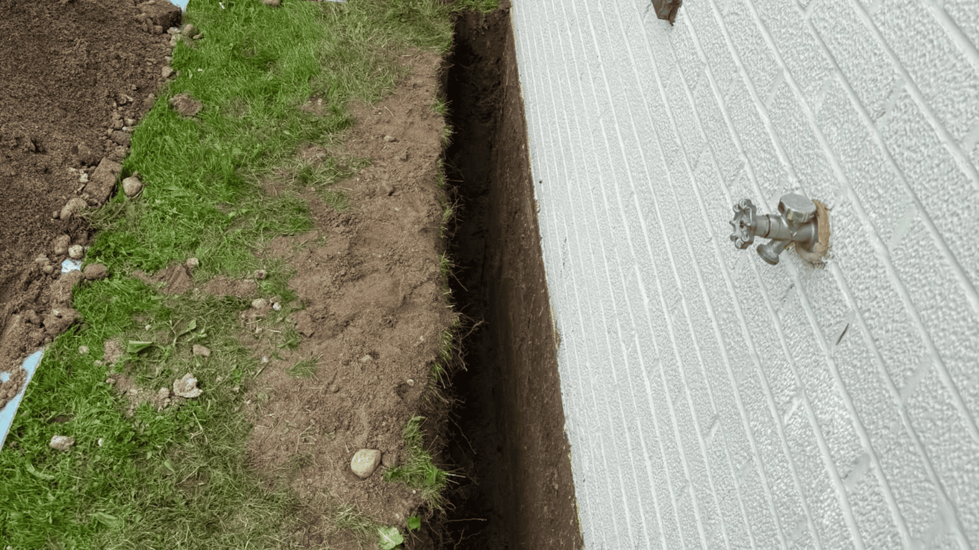 Foundation waterproofing at a second property